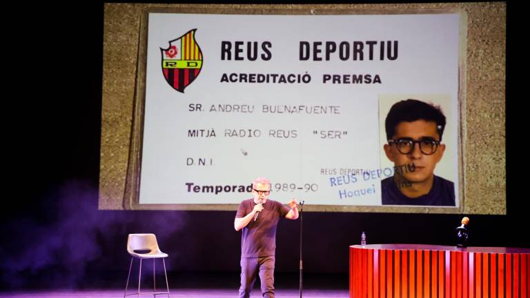 Fuera de la Festa Modernista, Andreu Buenafuente fue al Fortuny para hacer un monólogo. Foto: Alba Mariné