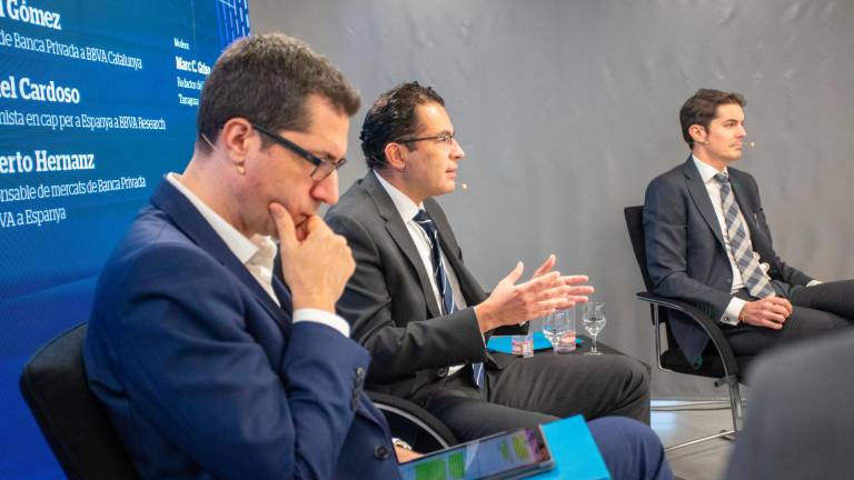 Daniel Gómez, Miguel Cardoso y Roberto Hernanz. Foto: Marc Bosch