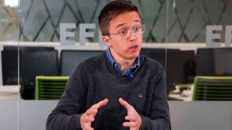 El portavoz de Sumar en el Congreso de los Diputados, Íñigo Errejón, durante una entrevista concedida a EFE. Foto: EFE