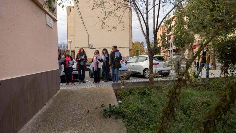 $!El recorrido por el municipio sirvió para detectar zonas verdes, aceras o mobiliario urbano para mejorar. Foto: Àngel Ullate