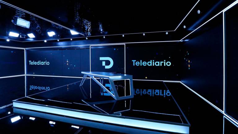 Imagen del plató de informativos de RTVE. Foto: RTVE