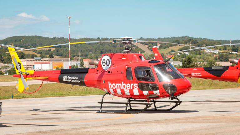 Un helicóptero de los Bombers de la Generalitat. Foto: Cedida