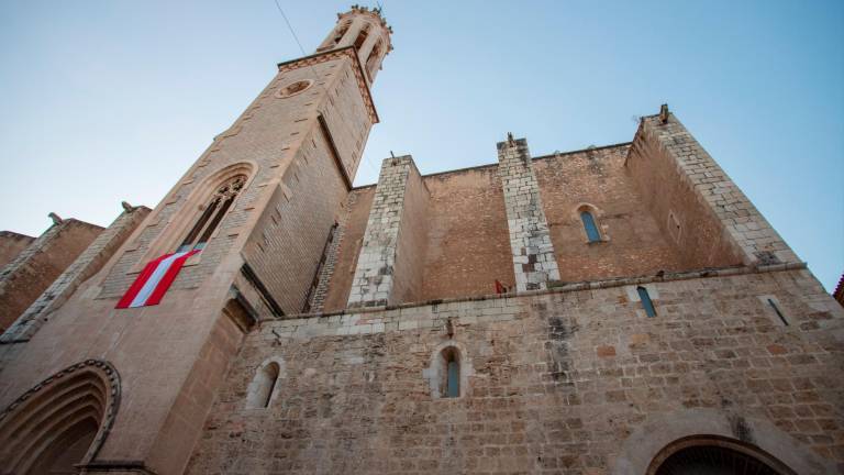 El campanar de Valls després de la seva rehabilitació. Foto: Marc Bosch