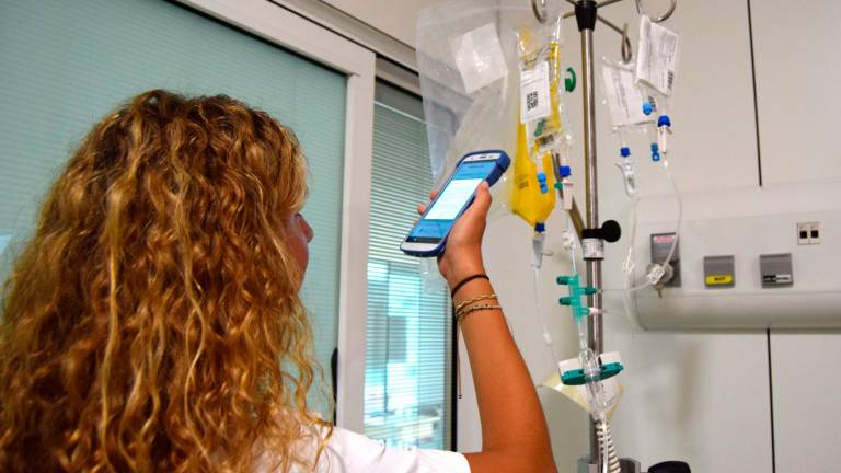 Este sistema permite a las enfermeras tener información en tiempo real del tratamiento. Foto: Hospital Sant Joan de Reus