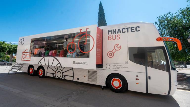 $!El projecte museístic itinerant MNACTEC Bus, del Museu Nacional de la Ciència i la Tècnica de Catalunya. FOTO: JOAN REVILLAS