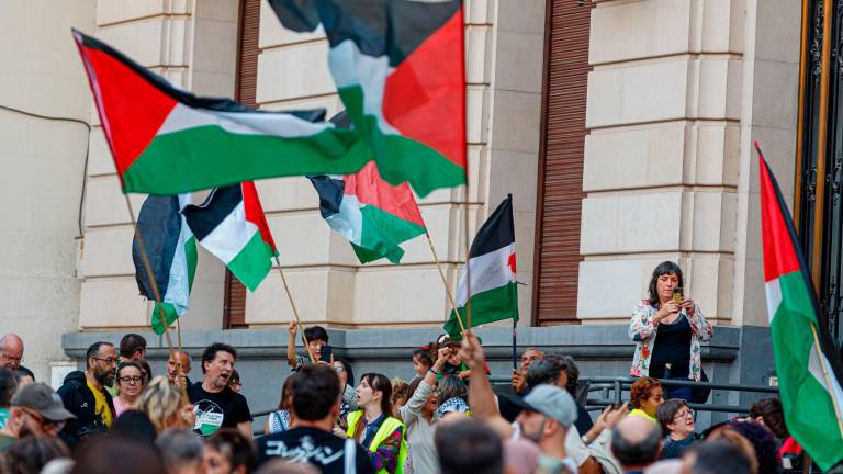 Una manifestación a favor de Palestina, en una imagen de archivo. Foto: EFE