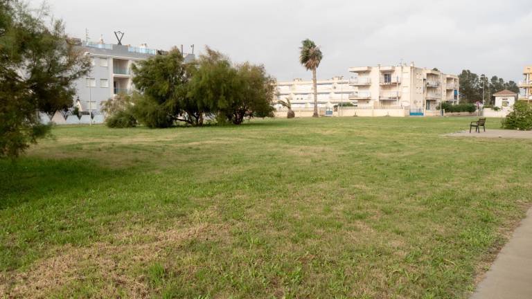 Habitatges de la urbanització Eucaliptus, al terme d’Amposta al delta de l’Ebre. Foto: Joan Revillas