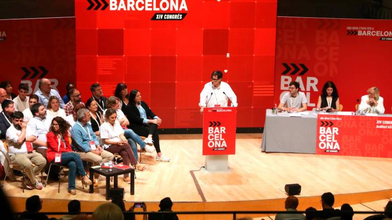 Salvador Illa, durante la clausura del XIV Congreso de la federación del PSC de Barcelona. Foto: ACN