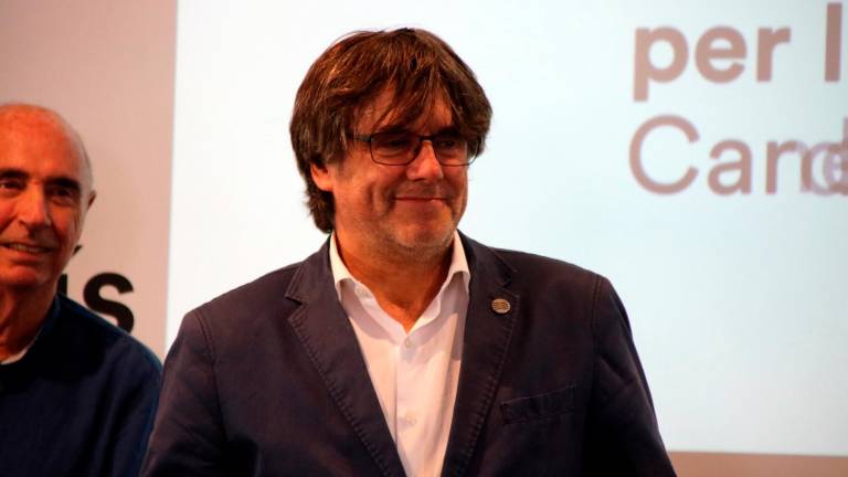 Pugdemont, en un acto del Consell per la República, en Canet de Rosselló, en diciembre de 2022. Foto: acn