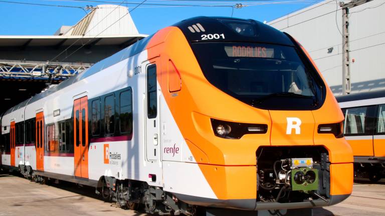 Los nuevos convoyes de Rodalies que Alstom está fabricando en Catalunya. foto: acn