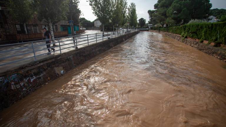 Lluvias torrenciales la semana pasada en La Móra. Foto: Marc Bosch