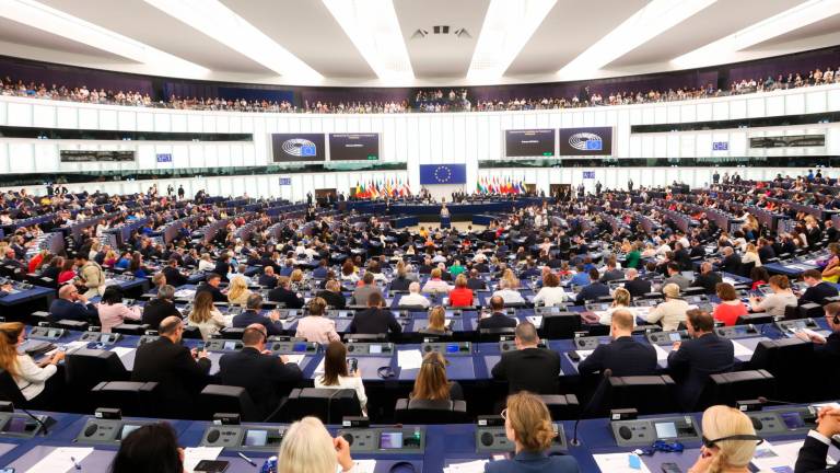 Pleno de constitución de la décima legislatura del Parlamento Europeo (2024-2029). Foto: ACN