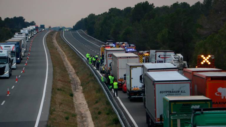 Imagen del accidente de L’Hospitalet de l’Infant. Foto: ACN