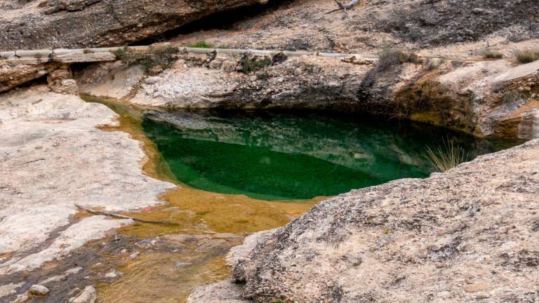 Imagen de las piscinas naturales de la Poza de Les Olles. FOTO: S. García