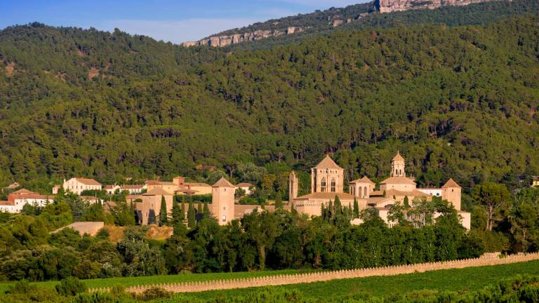 $!Uno de los monasterios que forman parte de la Ruta del Cister, el monasterio de Poblet. Foto: Diputació de Tarragona