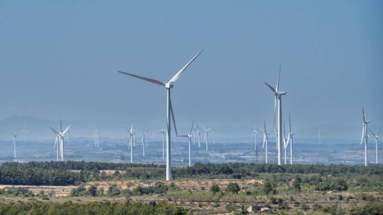 El parque eólico de Vilalba dels Arcs y Corbera d’Ebre, en la Terra Alta. Foto: Joan Revillas