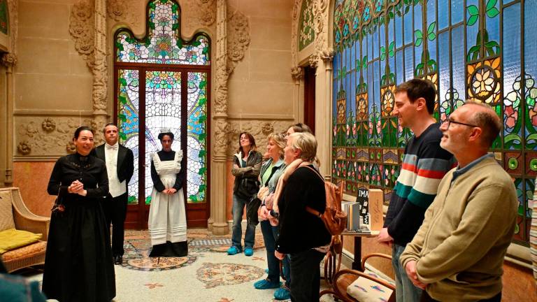 $!Visita teatralizada en el interior de Casa Navàs en el marco de ‘Reus 1900. Festa Modernista’’. Foto: Alfredo González