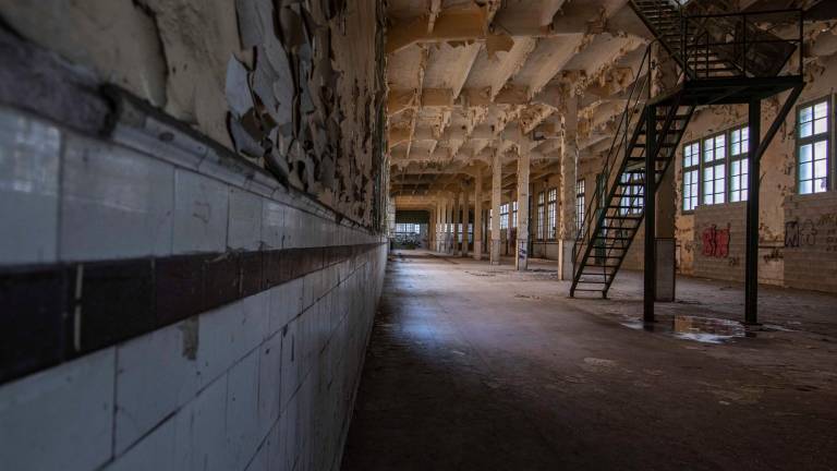 Vista de hace meses del interior de una nave lateral de la Tabacalera. Foto: Àngel Ullate