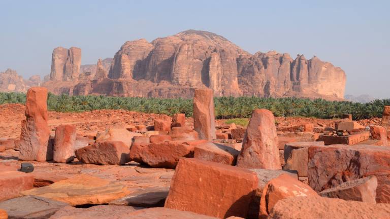 Excavaciones arqueológicas de Dadan, en AlUla, Arabia Saudi. Foto: Clara Estrems