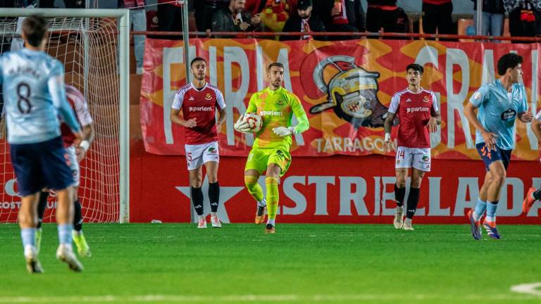 Dani Rebollo ya suma tres titularidades consecutivas con el Nàstic. foto: nàstic