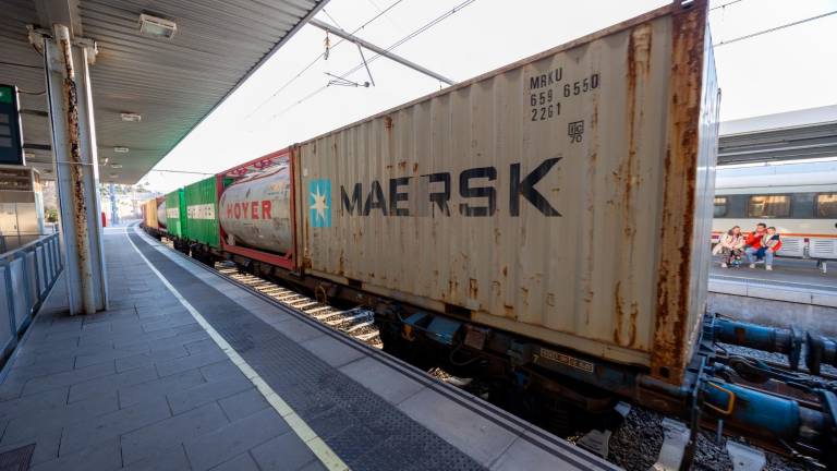 El objetivo es desviar los trenes de mercancías de la línea de la costa al interior. Foto: Marc Bosch