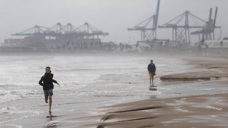 Lluvias torrenciales en Valencia. Foto: EFE