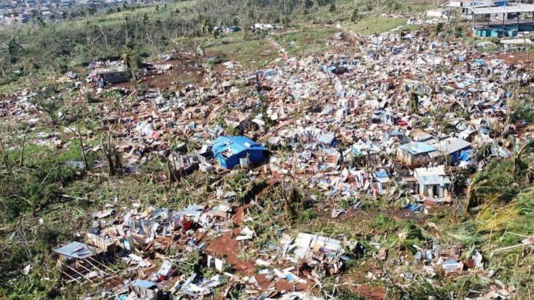 El ciclón Chido arrasó el archipiélago francés de Mayotte, donde se cobró la vida de 39 personas. foto: efe