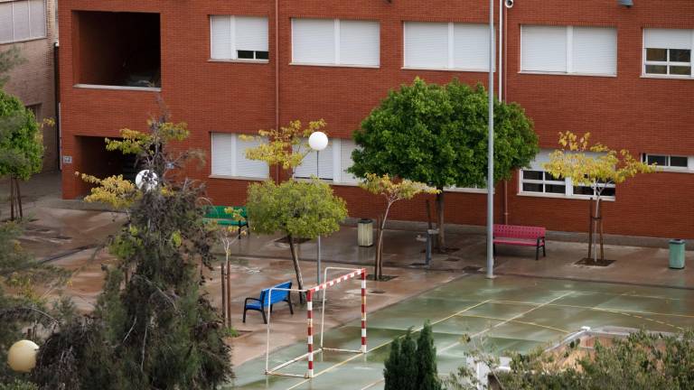 Un colegio cerrado debido a las lluvias e inundaciones en Castellón de la Plana. Foto: EFE