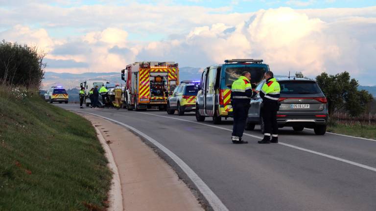 El accidente se ha producido en la carretera C-241D de Montblanc. Foto: ACN