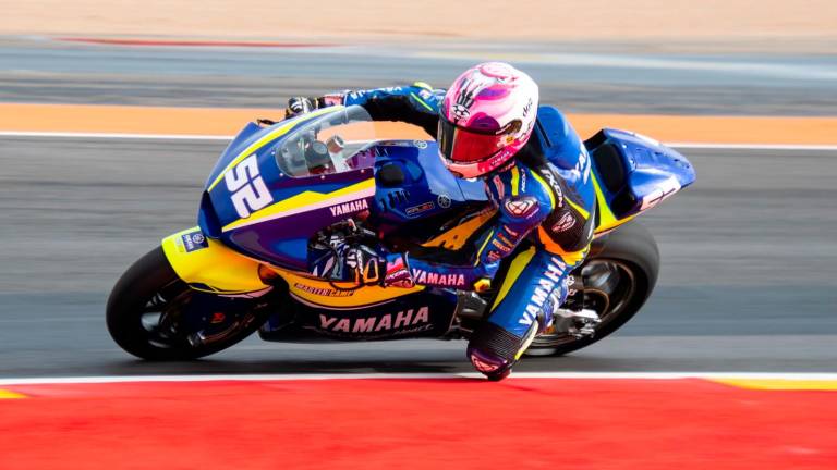 Jeremy Alcoba durante el Gran Premio de Motorland, en Aragón. Foto: Iván Jerez