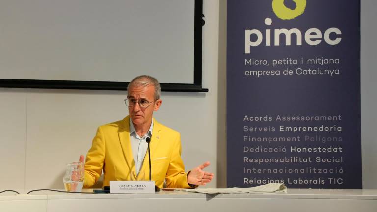 El secretario general de Pimec, Josep Ginesta. Foto: Maria Asmarat/ACN