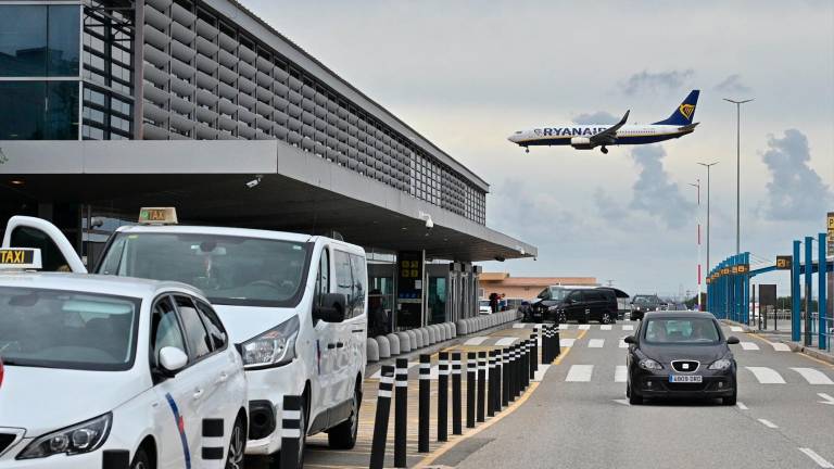 Un avión de Ryanair aterrizando en el Aeropuerto de Reus, esta temporada. FOTO: Alfredo González