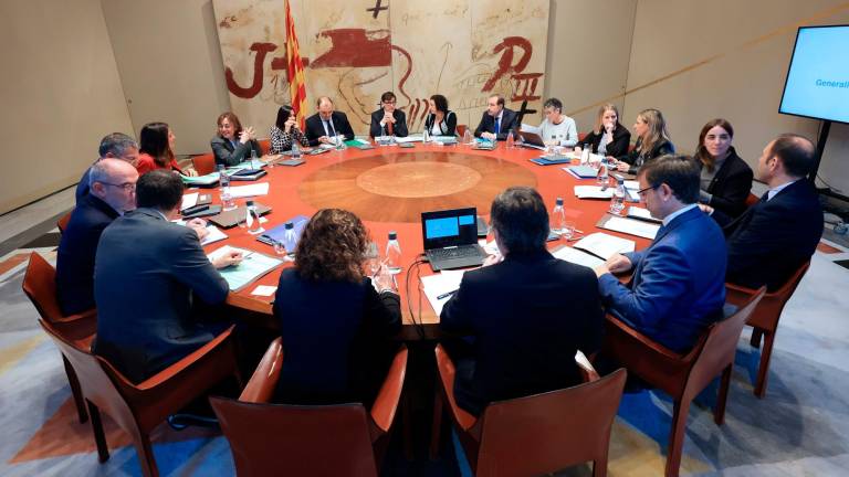 Reunió del Consell Executiu del Govern de la Generalitat, aquest dimarts. FOTO: ACN