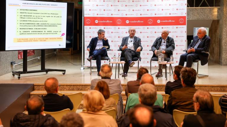 D’esquerra a dreta, Xavier Villacampa, Joan Tasias, Joaquim Barriach i Joaquim Brufau. FOTO: Alba Mariné