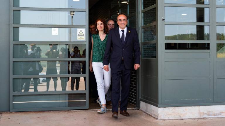El presidente del Parlament Josep Rull visitó la prisión de Lledoners, donde estuvo recluido. siu wu/efe