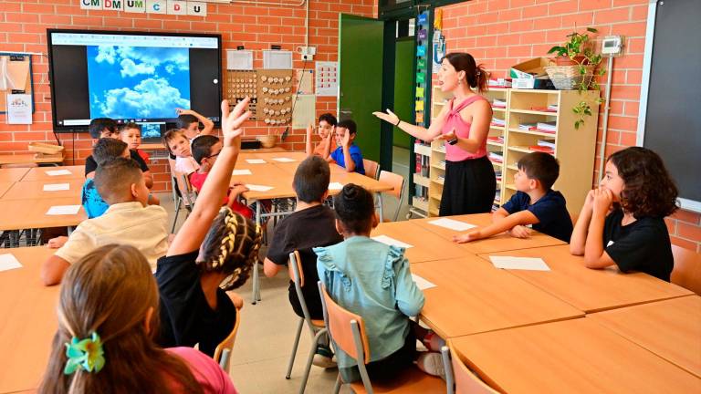 Una imatge del tret de sortida al present curs en un centre de Reus. Foto: Alfredo González