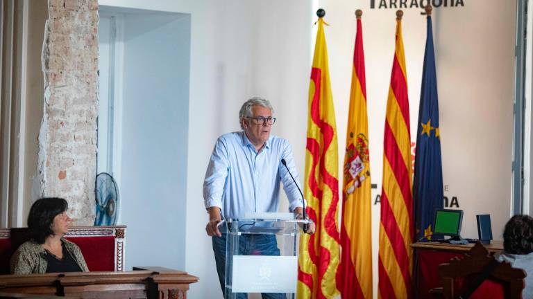 Jordi Sendra, durante un pleno municipal. Foto: Àngel Ullate