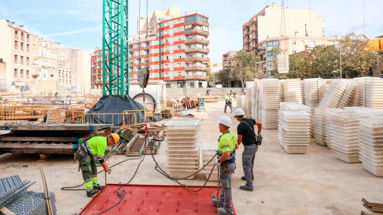 $!Estat actual de les obres a l’antiga Hispània. FOTO: Alba Mariné