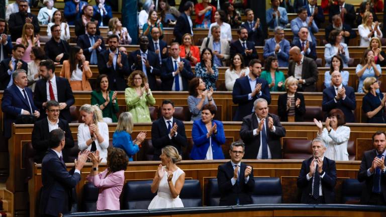 El Congreso ha aprobado este jueves, con 177 votos a favor y 172 en contra, la proposición de ley de amnistía para la normalización institucional, política y social en Catalunya. Foto: EFE
