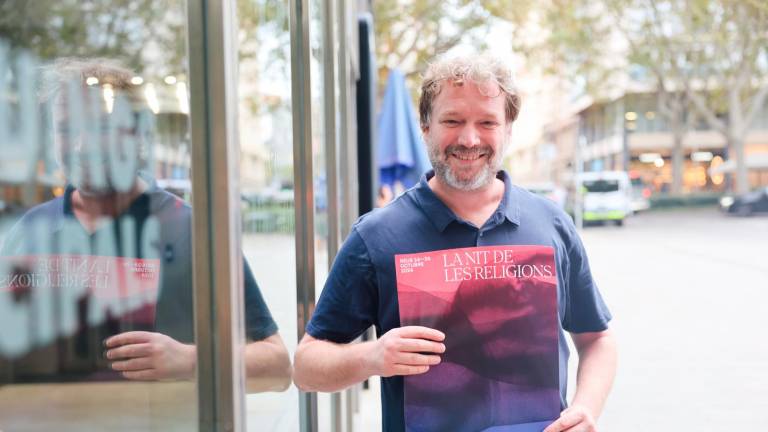 Arnau Oliveres, codiector de la asociación Audir que impulsa la Nit de les Religions. Foto: Alba Mariné