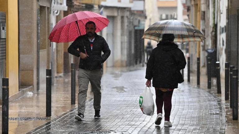 Está previsto que la lluvia descargue con fuerza a partir de las 21:00 horas. Foto: EFE