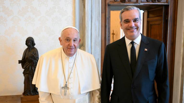 El papa Francisco junto al presidente domincano. Foto: EFE