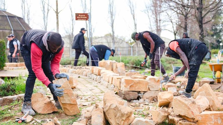 El curs de paleta ha començat aquest passat gener a l’IES d’Horticultura i Jardineria. Foto: Alba Mariné