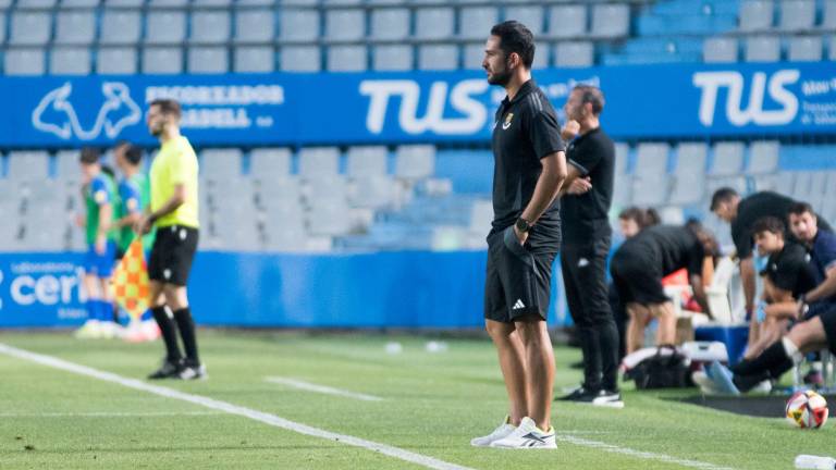 El técnico Dani Vidal destacó el papel del joven Oriol Subirats ante el Sabadell. FOTO: Baseda/Nastic