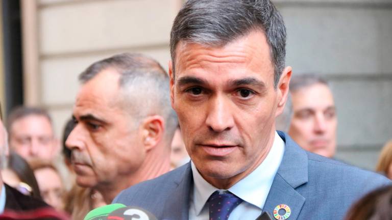 Pedro Sánchez en una imagen frente al Congreso. Foto: ACN