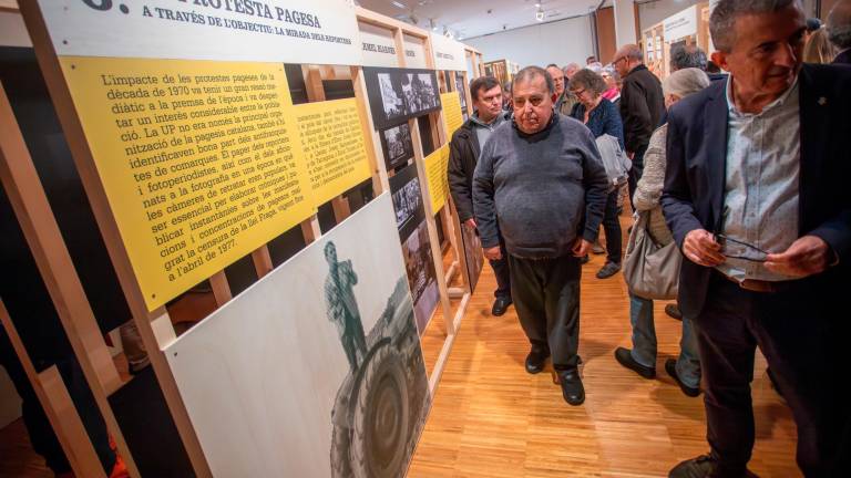 Inauguració de l’exposició ‘Pagesos contra Franco’ al Museu Terra de l’Espluga de Francolí. Foto: Marc Bosch