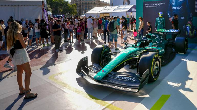Este miércoles se celebrará la exhibición de Fórmula 1 en el centro de Barcelona. FOTO: EFE