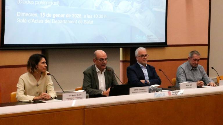 Belén Garcés, Ignasi Carrasco, Jaume Tort i Enric Peso. Foto: ACN