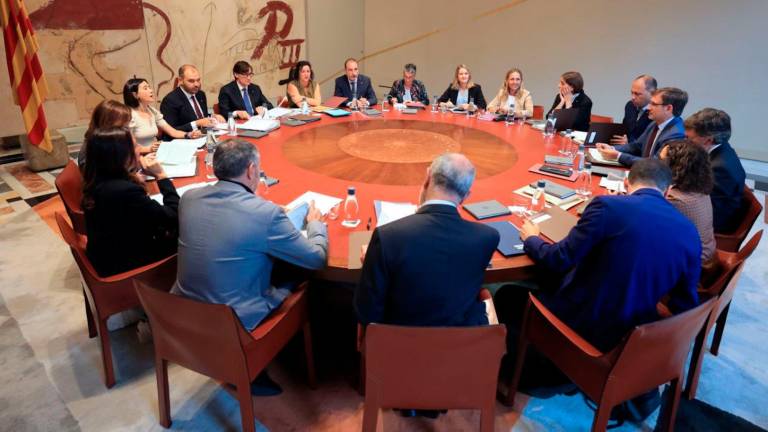 Reunió del Consell Executiu presidida pel president de la Generalitat, Salvador Illa. Foto: ACN