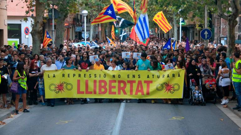 S’acaba la seva prohibició de sortir de l’estat espanyol i l’obligació d’anar a signar als jutjats cada setmana. Foto: ACN
